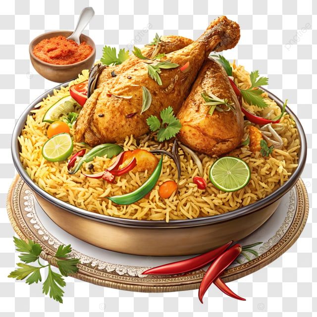 “Aromatic chicken biryani served in a Bangalore restaurant”