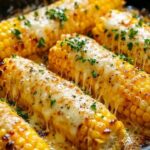“Grilled corn on the cob topped with melted cheese and herbs in a Bangalore restaurant”