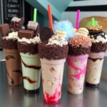 “Colourful dessert milkshakes ideal for guests seeking sweet treats in Bangalore”