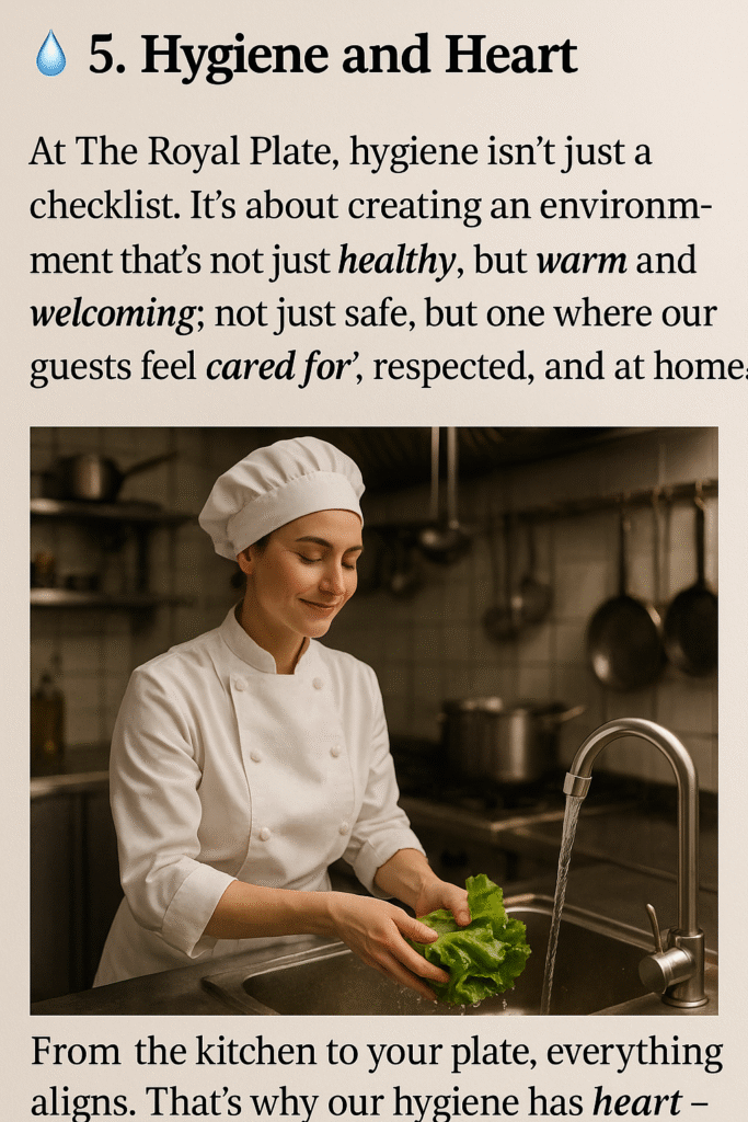 Chef washing fresh vegetables under clean running water
