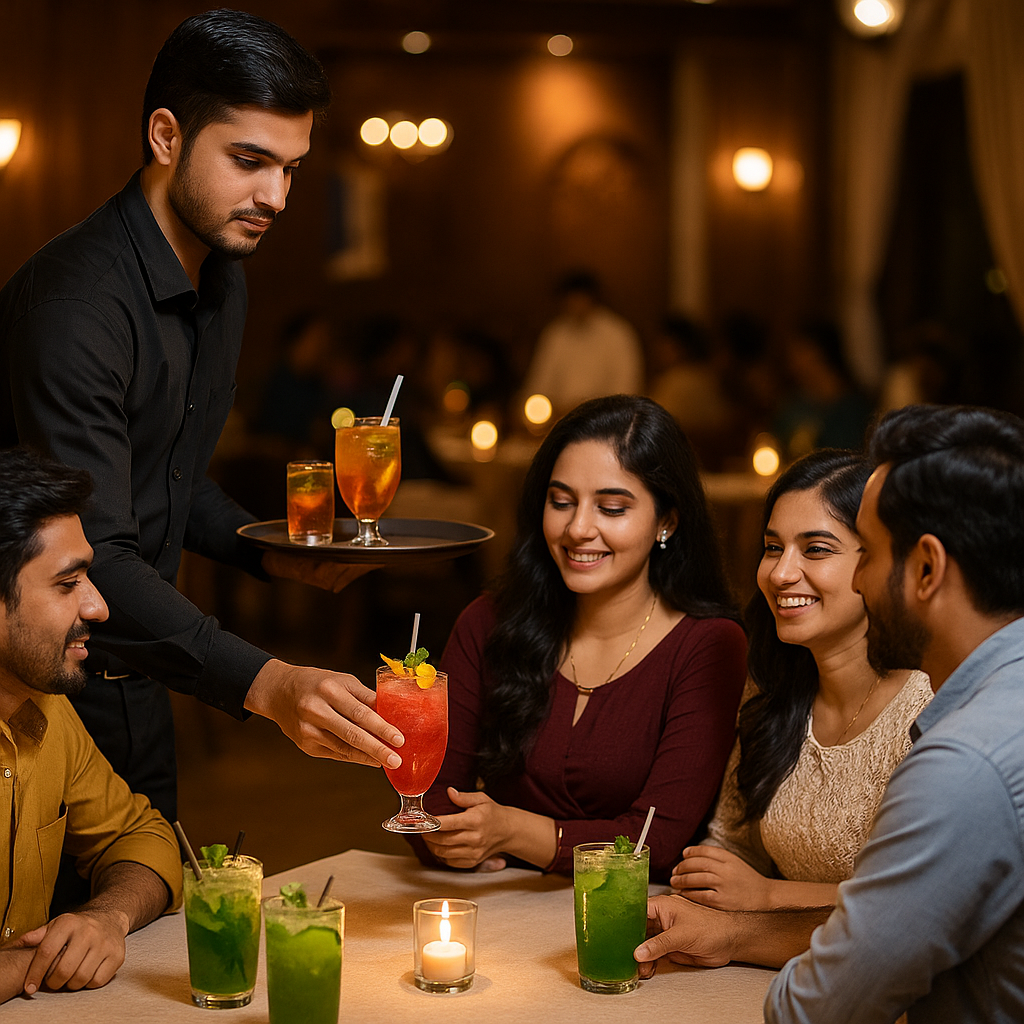 Refreshing drinks and mocktails at Bangalore restaurant